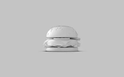 Isolated concept of food component cheese burger cut pout ready solid colour  Stock Illustration