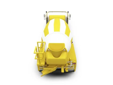 Isolated concrete mixer with clipping path Stock Illustration