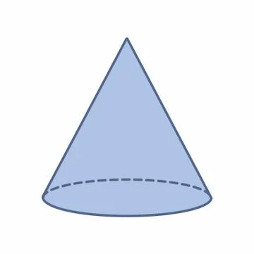 Isolated cone illustration Stock Illustration