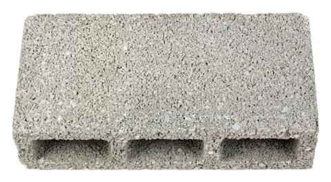 Isolated construction block - one high angle Stock Photos