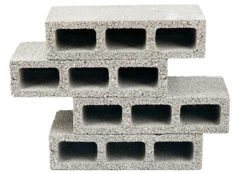 Isolated construction blocks - three Stock Photos