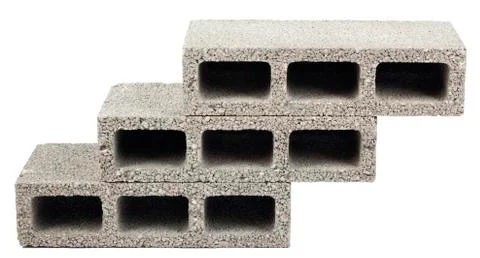 Isolated construction blocks - three Stock Photos