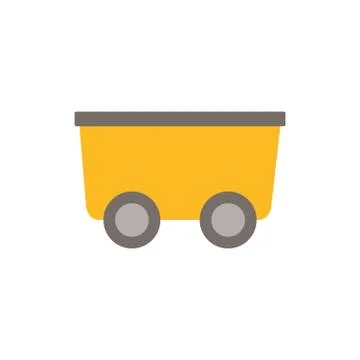 Isolated construction container flat design Stock Illustration