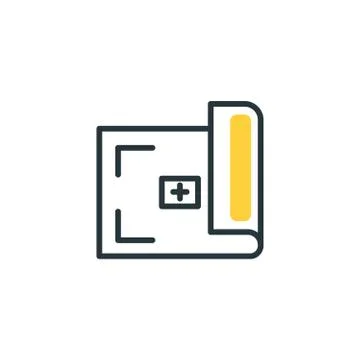 Isolated construction document icon fill vector design Illustrazione stock