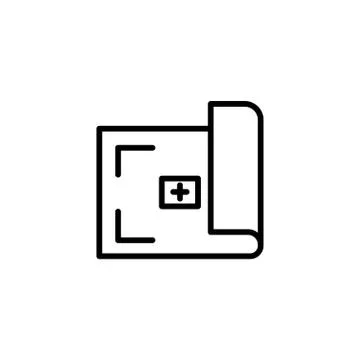Isolated construction document icon line vector design Illustrazione stock