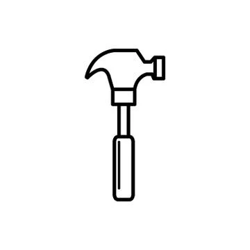 Isolated construction hammer vector design Stock Illustration