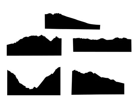 Isolated contours of mountains020822 Stock Illustration