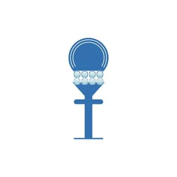 Isolated Control Tower Icon Symbol On Clean Background. Vector Air Traffic Co Stock Illustration