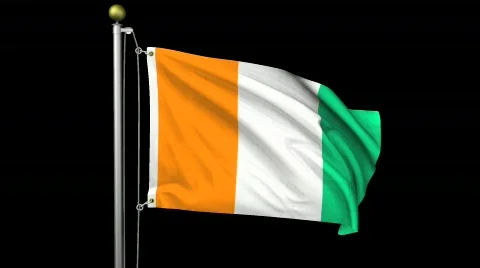 Isolated Cote D'Ivoire Stock Footage 486745