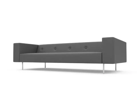 Isolated couch over white background Stock Illustration