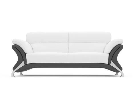 Isolated couch over white background Stock Illustration