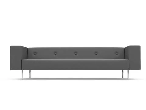 Isolated couch over white background Stock Illustration