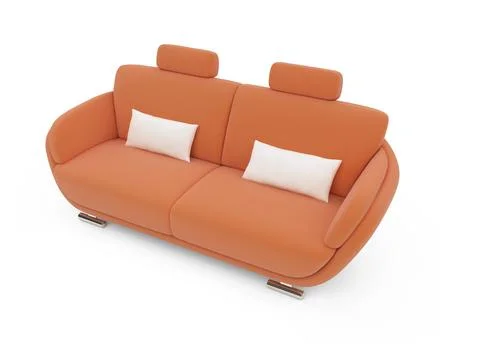 Isolated couch over white background Stock-Illustration