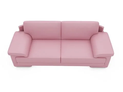 Isolated couch over white background Stock-Illustration