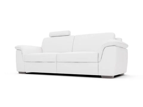 Isolated couch over white background Stock Illustration