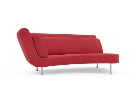 Isolated couch over white background Stock-Illustration