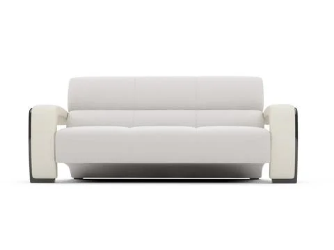 Isolated couch over white background Stock Illustration