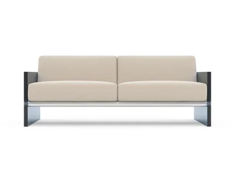 Isolated couch over white background Stock-Illustration
