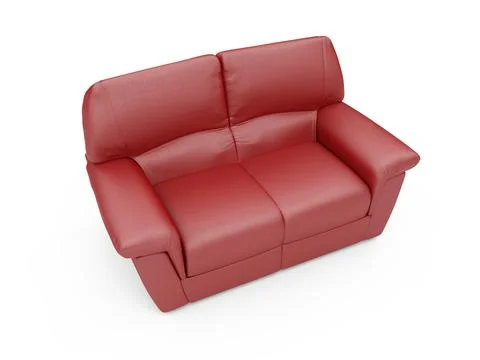 Isolated couch over white background Stock-Illustration