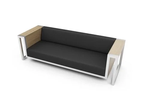Isolated couch over white background Stock-Illustration