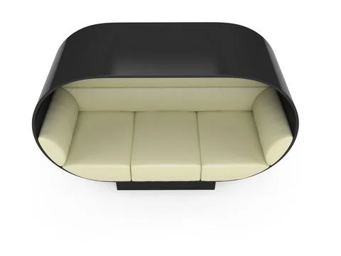 Isolated couch over white background Stock-Illustration