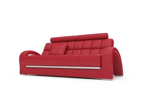 Isolated couch over white background Stock-Illustration