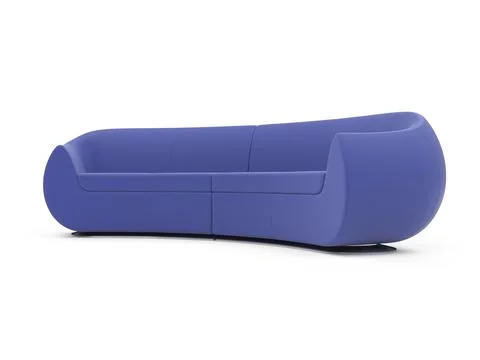 Isolated couch over white background Stock Illustration