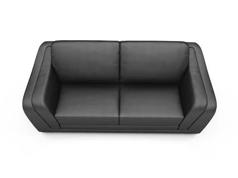 Isolated couch over white background Stock Illustration
