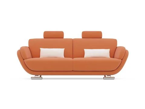 Isolated couch over white background Stock-Illustration
