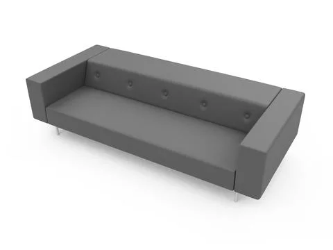Isolated couch over white background Stock Illustration