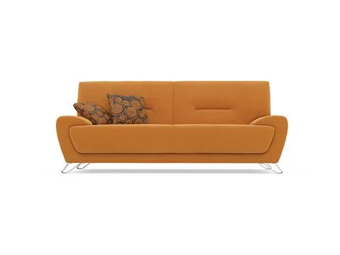 Isolated couch over white background Stock Illustration