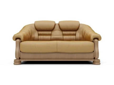 Isolated couch over white background Stock-Illustration
