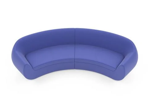 Isolated couch over white background Stock Illustration