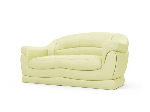 Isolated couch over white background Stock-Illustration