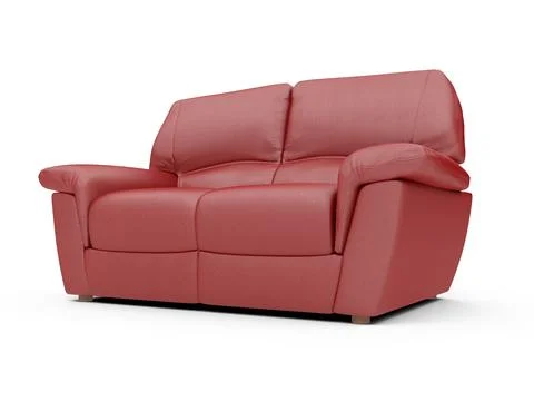 Isolated couch over white background Stock Illustration