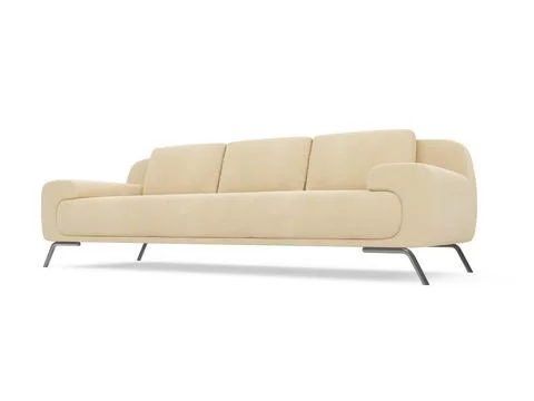 Isolated couch over white background Stock-Illustration
