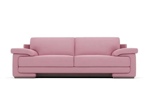 Isolated couch over white background Stock Illustration