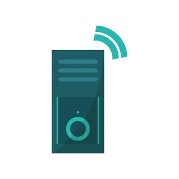 Isolated cpu machine design Stock Illustration