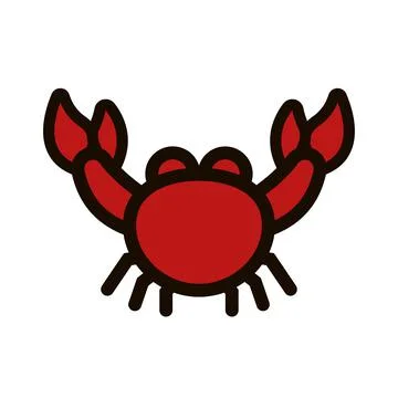 Isolated crab summer icon vector illustration Stock Illustration