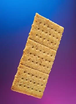 Isolated cracker cookie Foto stock