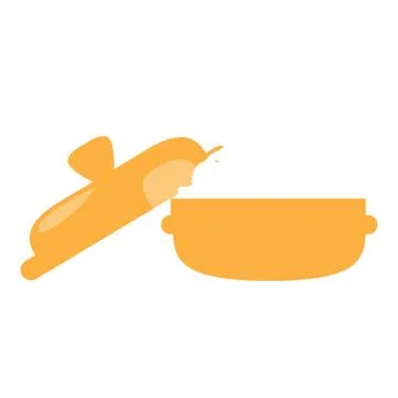 Isolated crock pot Stock Illustration