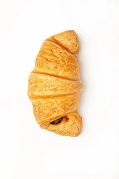 Isolated Croissant Stock Photos