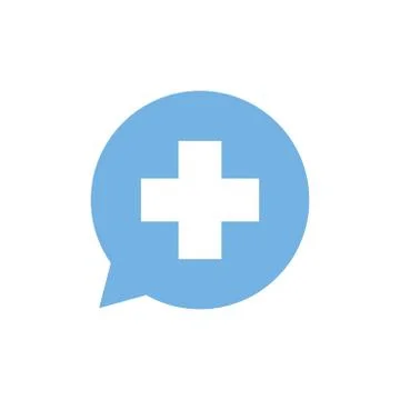 Isolated cross inside bubble flat style icon vector design Stock Illustration