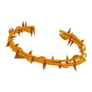 Isolated crown of thorns Stock Illustration