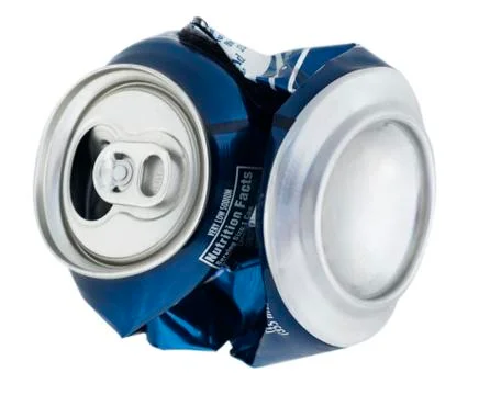 Isolated Crushed Can Stock Photos