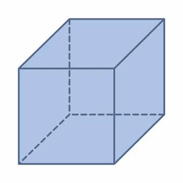 Isolated cube illustration Stock Illustration
