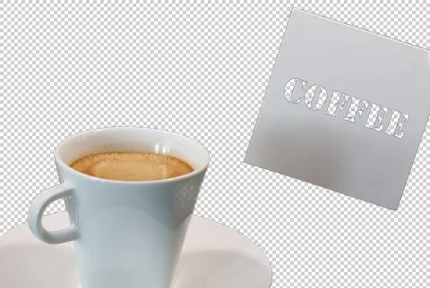 Isolated cup of coffee Foto stock