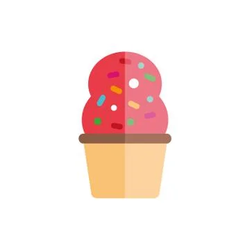 Isolated cupcake dessert flat vector design Illustrazione stock