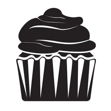 Isolated cupcake icon Stock Illustration