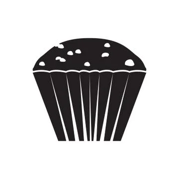 Isolated cupcake icon Stock Illustration